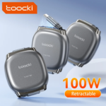 1005009466301312-CABO RETRÁTIL TOOCKI (USB TIPO C) 100W 5 Unidades
