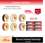 1005009505484516-ELEGOO Filamento Matte PLA 1KG