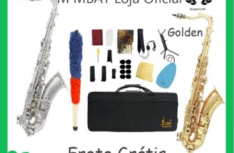 1005009585196382-Saxofone Tenor de Bronze com Acessórios