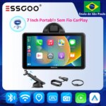 1005009794889339-Essgoo Rádio Carro Portátil 7 polegadas Wireless CarPlay Android Auto Multimídia