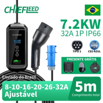 1005009826582793-Chiefleed Carregador EV Portátil 7.2KW 32A Type 2