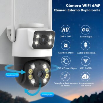 1005010177165693-Coibeu Câmera de Segurança Wifi com Visão Noturna