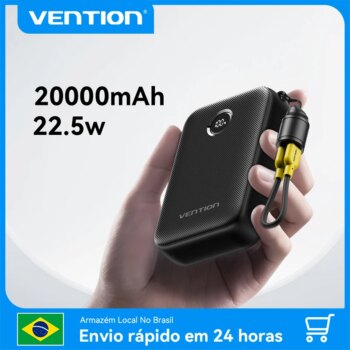 1005010290576223-Vention Power Bank 20000mAh 22.5W Carregamento
