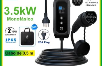 1005010305658570-Evsow Carregador Portátil para Veículo Elétrico Tipo 2 3.5kW 20A