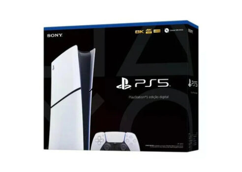 2-Console Playstation 5 Slim Edição Digital 825 Gb - Branco