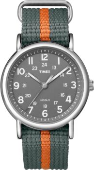 B008T9QG7K-Timex Weekender T2N647 Relógio Unissex 38mm Nylon Preto
