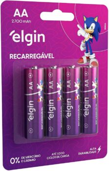 B0754J31B7-Elgin Pilha Recarregável AA 2700mAh 4 Unidades