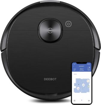 B086214HTZ-(AMAZON INTERNACIONAL) Ecovacs DEEBOT T8 AIVI Robô Aspirador e Passa Pano com Mapeamento Laser e IA
