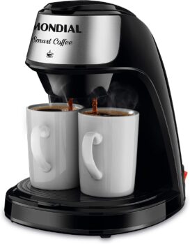B08HZHHQK9-Mondial Cafeteira Elétrica Smart Coffee C-42-2X-BI 500W Preto/Inox