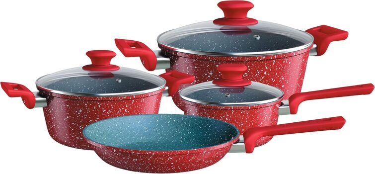 B08MTJP6BM-Euro Home Conjunto de Panelas ColorStone ALU8709-VO 4 Peças Antiaderente