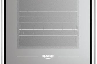 B09HL9FF16-Dako Magister Style Fogão 4 Bocas Mesa Vidro Mega Chama Bivolt