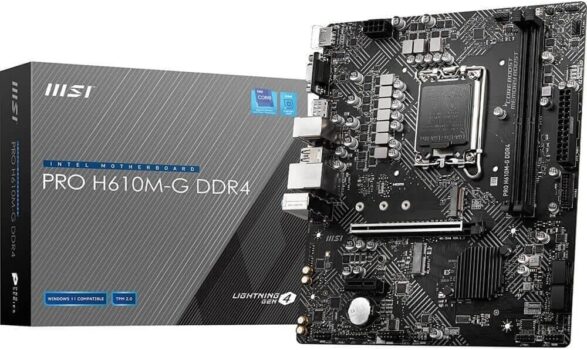 B09PX326Q8-MSI PRO H610M-G DDR4 LGA1700 2xDDR4 HDMI VGA DP M.2 USB 3.2