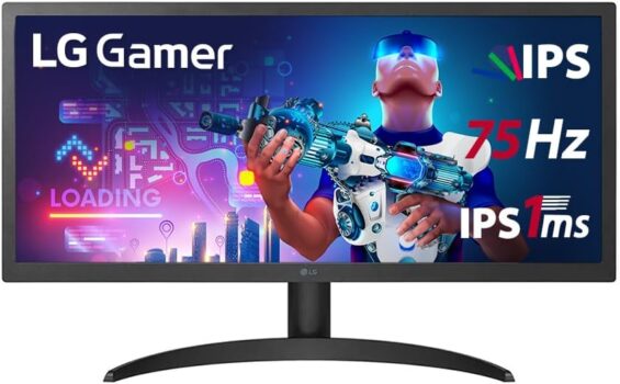 B0BLZFR2H8-LG Monitor Gamer 25.7 UltraWide Full HD 75Hz 1ms 26WQ500-B