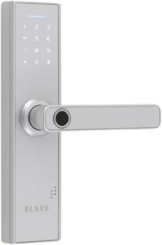 B0CDDFHLGD-Elsys ESF-DE2000B Fechadura Digital de Embutir Biometria e Senha Prata