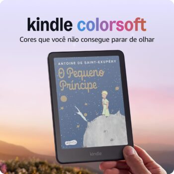 B0CX8MT2M2-Amazon Kindle Colorsoft 16GB Tela Colorida Luz Ajustável Preta