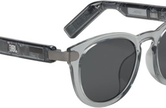 B0D344ZXQZ-JBL Soundgear Frames Round Óculos de Sol com Som Bluetooth IP54 Onyx