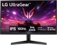 B0D8DPT7ZY-Monitor Gamer LG UltraGear 24" Full HD 180Hz 1ms IPS HDMI DP