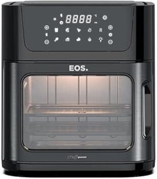 B0DCZWNQBP-Fritadeira Air Fryer Oven EOS 15 Litros Digital Inox All Black EAF15IP