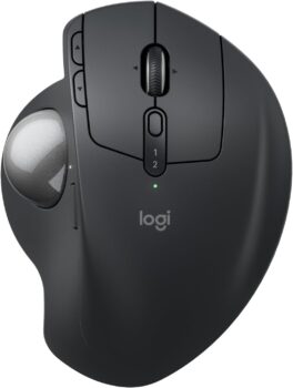 B0DFGJ4FHH-Logitech MX Ergo S Trackball Sem Fio Ergônomico USB-C Bluetooth