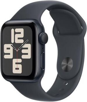 B0DGKVZWRY-Apple Watch SE GPS 40mm Caixa Alumínio Meia-Noite Pulseira Esportiva P/M