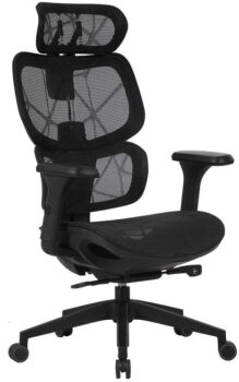 B0DJRTTM3T-Elements Siggy Cadeira Ergonômica Preta Mesh 140kg