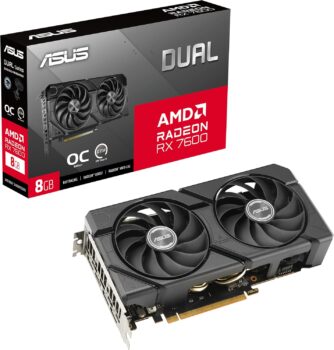 B0DKPGQT97-Asus Dual Radeon RX 7600 EVO OC Edition 8GB GDDR6 128 Bits