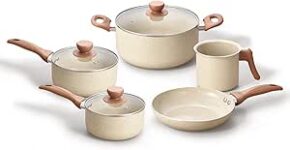 B0DLY6NT8K-Oikos Jogo Com 5 Panelas Antiaderentes Cerâmica Terrara Bege