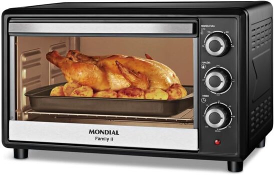 B0DX2FVPF5-Mondial Forno Elétrico Family II FRN-42-B 42L 1600W Preto/Inox