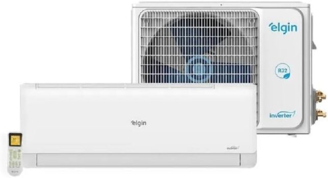 B0DY1P196G-Elgin Eco Inverter II Split Hi Wall Quente e Frio 12000 BTUs 220V