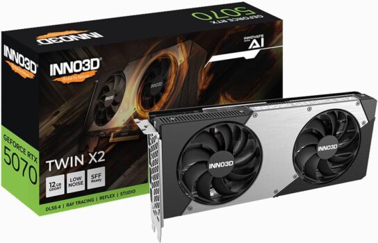 B0F1Y26X4M-Inno3D GeForce RTX 5070 Twin X2 12GB GDDR7