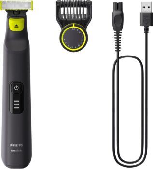B0F3BKFZR7-Philips OneBlade Pro QP6532/10 Aparador 12 Ajustes À Prova D'Água