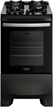 B0FC4XYS4B-Dako Supreme Black Glass Digital Fogão 4 Bocas Mesa Vidro Preto Bivolt