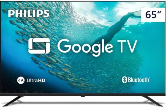 B0FHJ7RLMT-Philips Smart TV 65" 4K UHD Google TV 65PUG7019/78