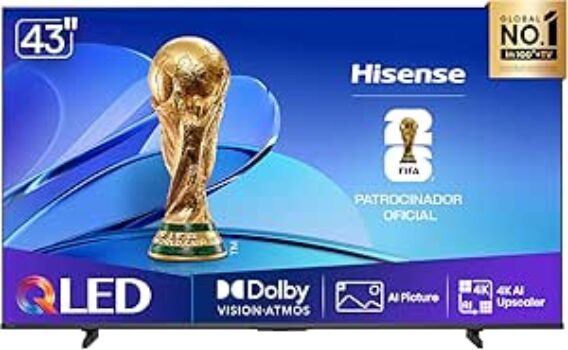 B0FL4WCZJC-Hisense Smart TV UHD 4K QLED 43" Polegadas 43Q6Q 4K