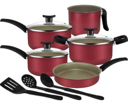 MLB1376105143-Jogo de Panelas Antiaderente Cereja 8 Peças com Tampa de Vidro