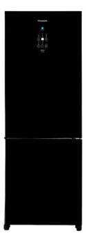MLB16072080-Geladeira Panasonic Black Glass BB71GVFB Frost Free Inverse 480L