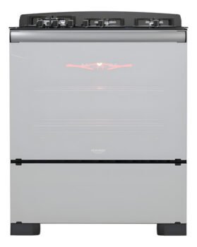 MLB22757998-Fogão 5 Bocas Dako Diplomata Glass Style Frente Espelhada Grill Timer Tripla...