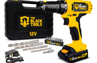 MLB24060776-The Black Tools TB-12E Furadeira Parafusadeira 12V 10mm Sem Fio