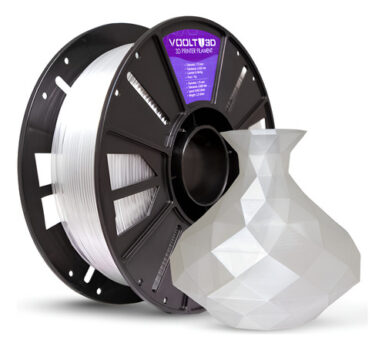 MLB24643160-Voolt3D Filamento PETG HF Natural Translúcido 1kg 1.75mm