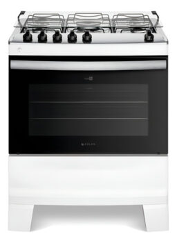 MLB29041888-Atlas Agile Up Fogão 5 Bocas Branco Mesa Inox Bivolt