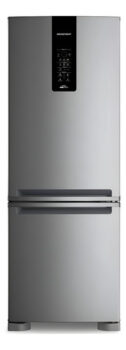 MLB37198175-Geladeira Brastemp Frost Free Inverse 461L Inox BRE59FK