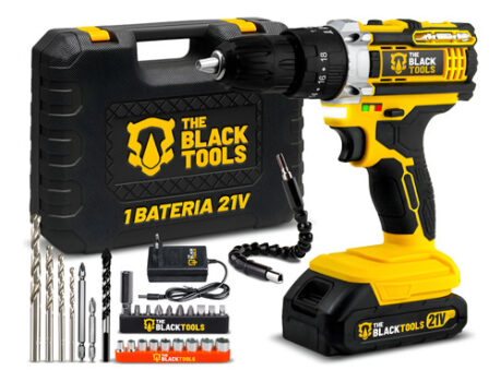 MLB38053317-Parafusadeira E Furadeira Impacto The Black Tools 21V