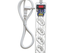 MLB38526234-CLAMPER iCLAMPER Energia 5 Filtro de Linha DPS Bivolt 5 Tomadas 10A Transparente 2 Unidades