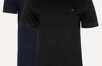 MLB3873518769-Tommy Hilfiger Essential Kit 2 Camisetas Preta/Marinho