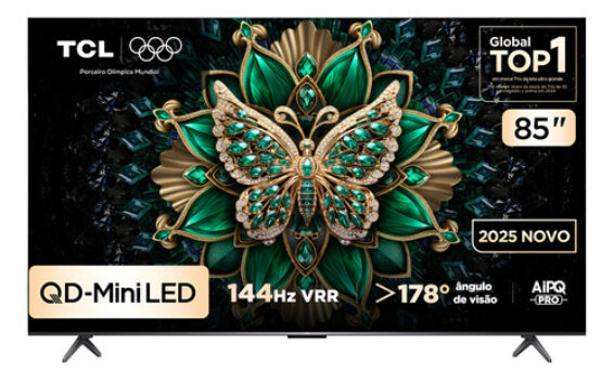 MLB50373665-Smart TV TCL 85 Polegadas QLED Mini LED Matte 4K C6K WiFi Bluetooth Google TV...
