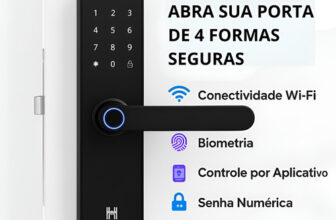 MLB53823755-Fechadura Digital Inteligente Biometria Senha Wi-fi