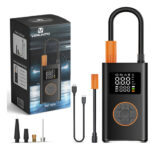 MLB57468992-Mini Compressor de Ar Digital Portátil Sem Fio Calibrador de Pneus