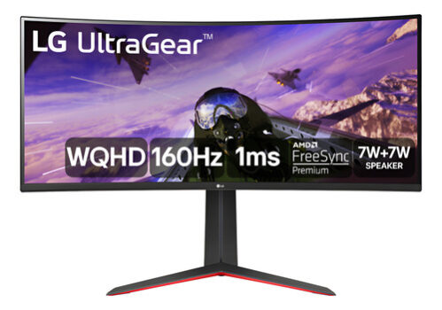 MLB5792123098-LG UltraGear 34GP63A-B Monitor Gamer Curvo 34" WQHD 160Hz 1ms