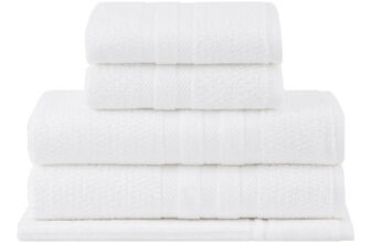 MLBU3170713157-Buddemeyer Jogo de Toalhas Vanilla Extra Soft Banho 5 Peças Branco