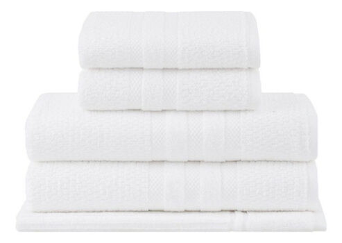 MLBU3170713157-Buddemeyer Jogo de Toalhas Vanilla Extra Soft Banho 5 Peças Branco
